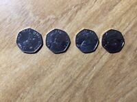 Set of 4 50p Coins