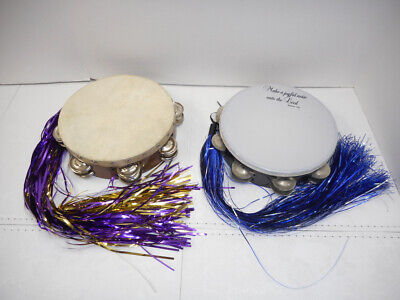 Lot Of Two 8'' Round Tambourines