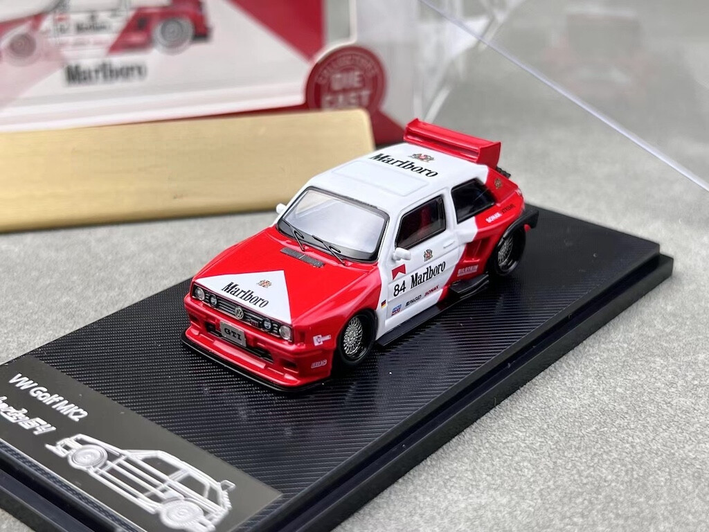 Liberty 64 VW GOLF MK2 ミニカー Liberty 64 1:64 MK2 Golf wide body modified electroplated