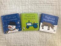 Set of 3 “that’s not my” toddler books