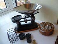 FIRST CLASS KITCHEN TRADITIONAL SCALES COMPLETE FULL SET OF WEIGHTS