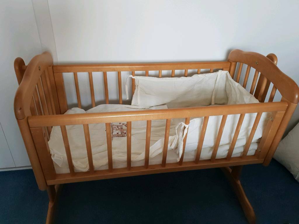 Baby swing wooden crib in New Milton, Hampshire Gumtree