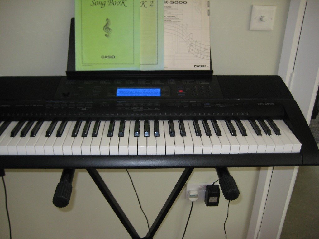 Casio CTK 5000 61 key electric digital keyboard with stand in