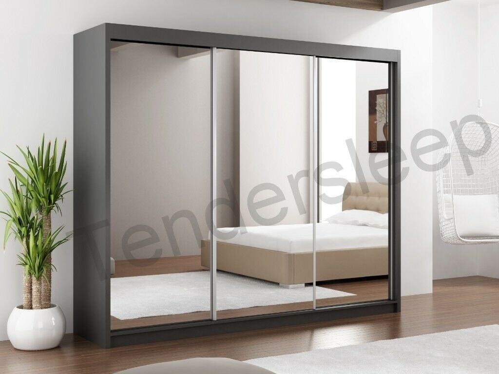 Cheapest Price In Town New 3 Door Fully Mirrored Lux Wardrobe