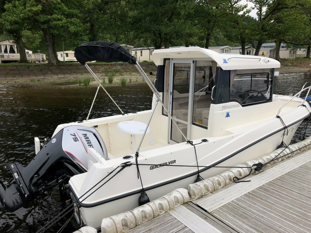 Quicksilver Pilothouse 555 Fishing Boat SMART Edition Outboard and