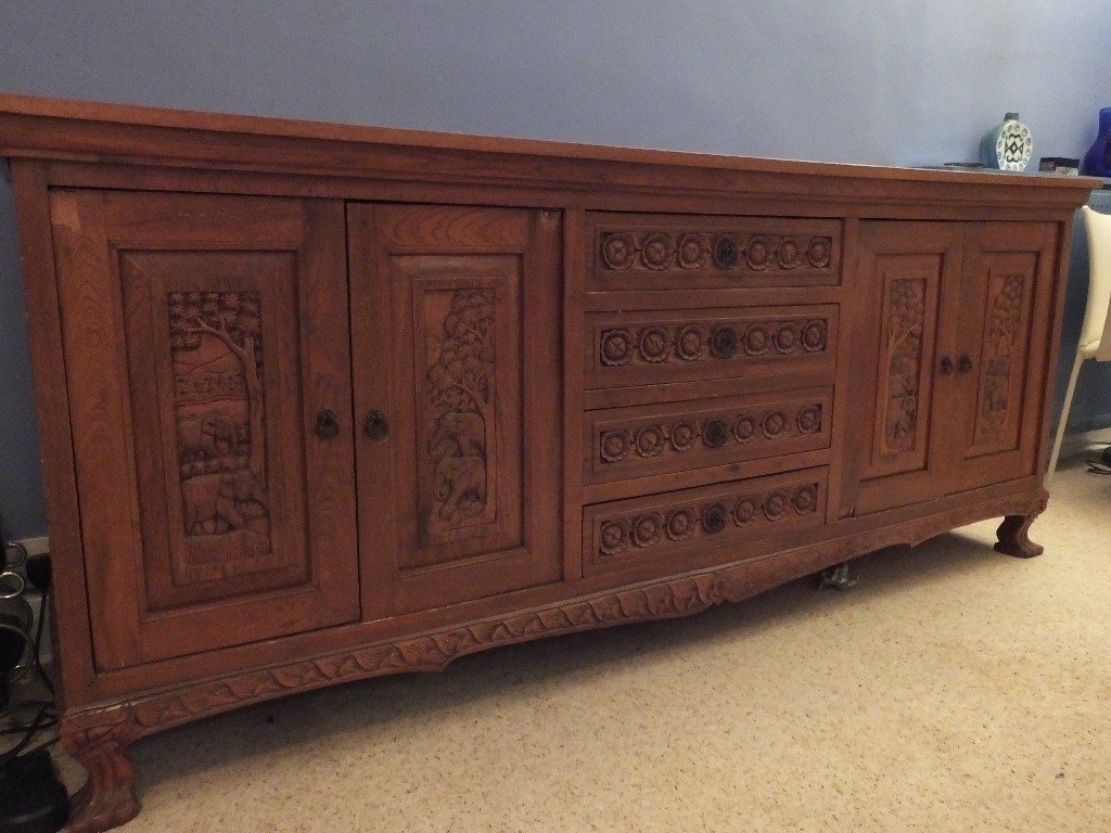 oriental carved teak sideboard for sale in East Finchley, London Gumtree