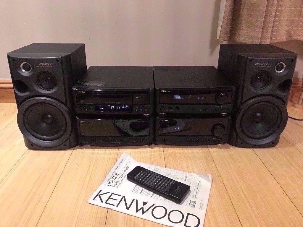 Kenwood Separates Hi Fi Music System with Remote Control. 6 CD Changer,  Radio, Stereo