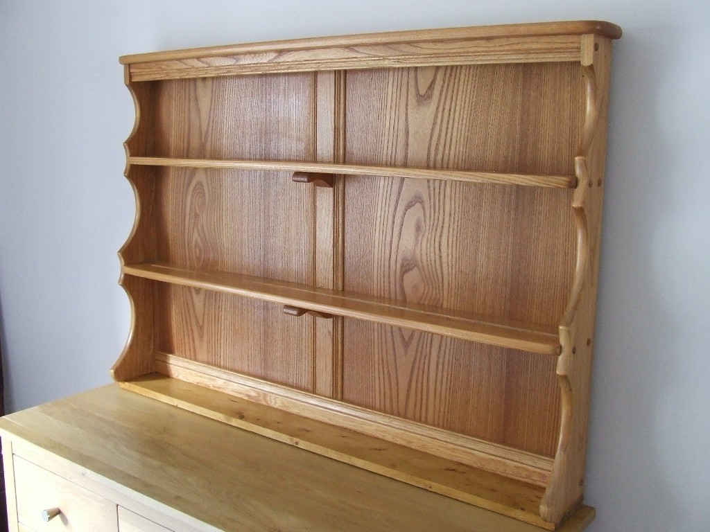 Ercol Dresser Top / Display Shelves/ Plate Rack Solid light elm (SL