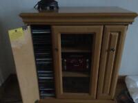 Sherry oak furniture CD unit for sale