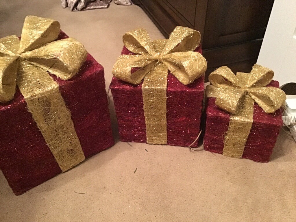 3 light up Christmas Parcels | in Watton, Norfolk | Gumtree