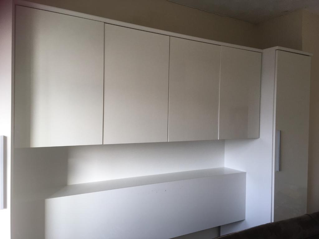 White Gloss Over Bed Unit In Kingsteignton Devon Gumtree