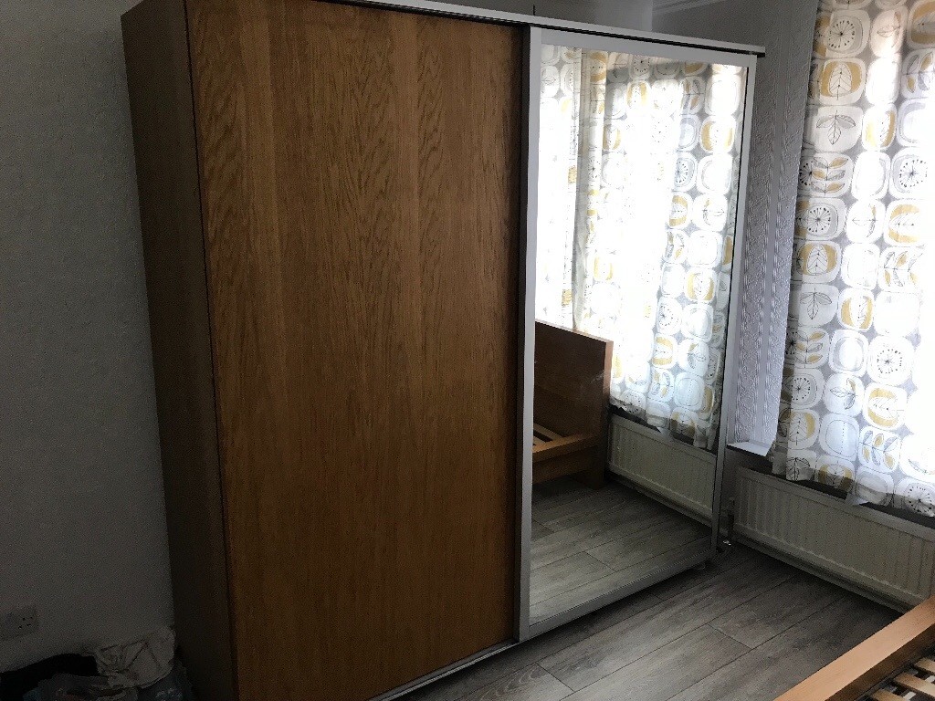 IKEA MALM Wardrobe, double door with mirror | in Bexley ...