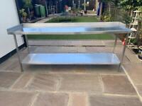 Commercial work table stainless steel 