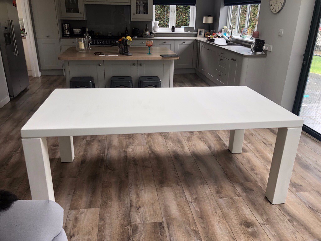 Solid Oak 'Furniture Village' White Washed Dining Room Table | in Milford, Surrey | Gumtree