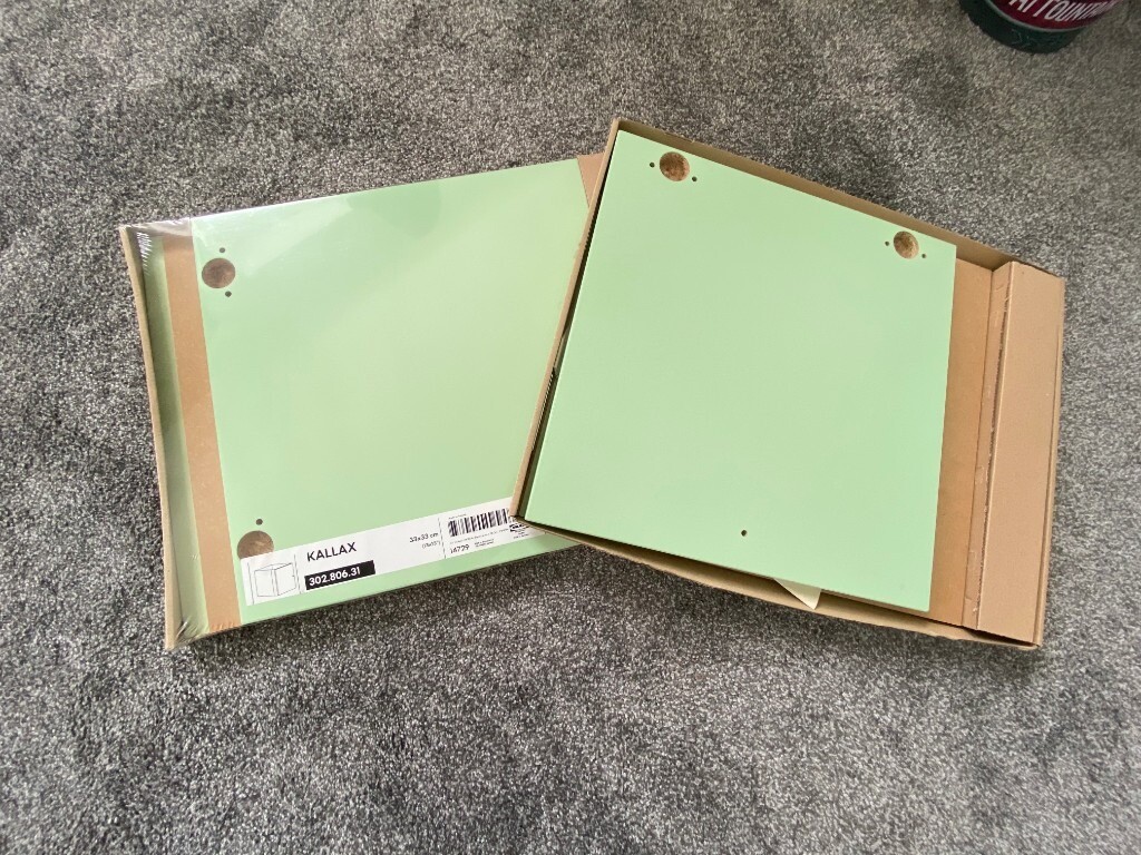 2 x mint green IKEA Kallax insert with doors | in ...