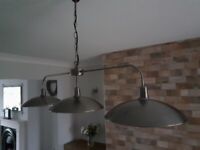 Next 3 Dome Pendant Light Industrial Style
