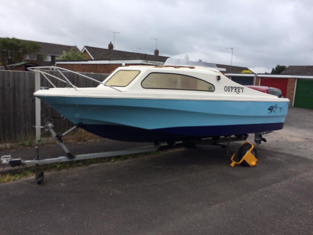 Shetland 536 cabin boat with mariner 40hp in Bournemouth 