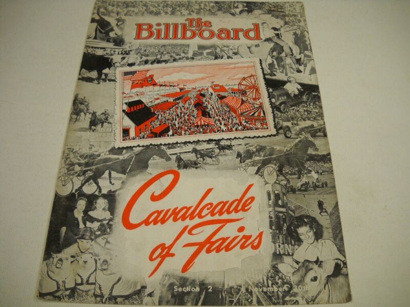 CAVALCADE OF FAIRS collage style Original 1946 BB cover as Promo Poster Ad