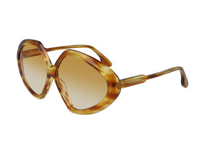 Pre-owned Victoria Beckham Brand  Sunglasses Vb614s 222 Havana Brown Woman