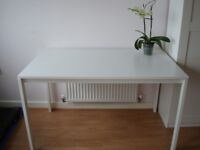 Large Office Study Desk - White Dining Table / Length: 125cm Width: 75cm Height: 74cm