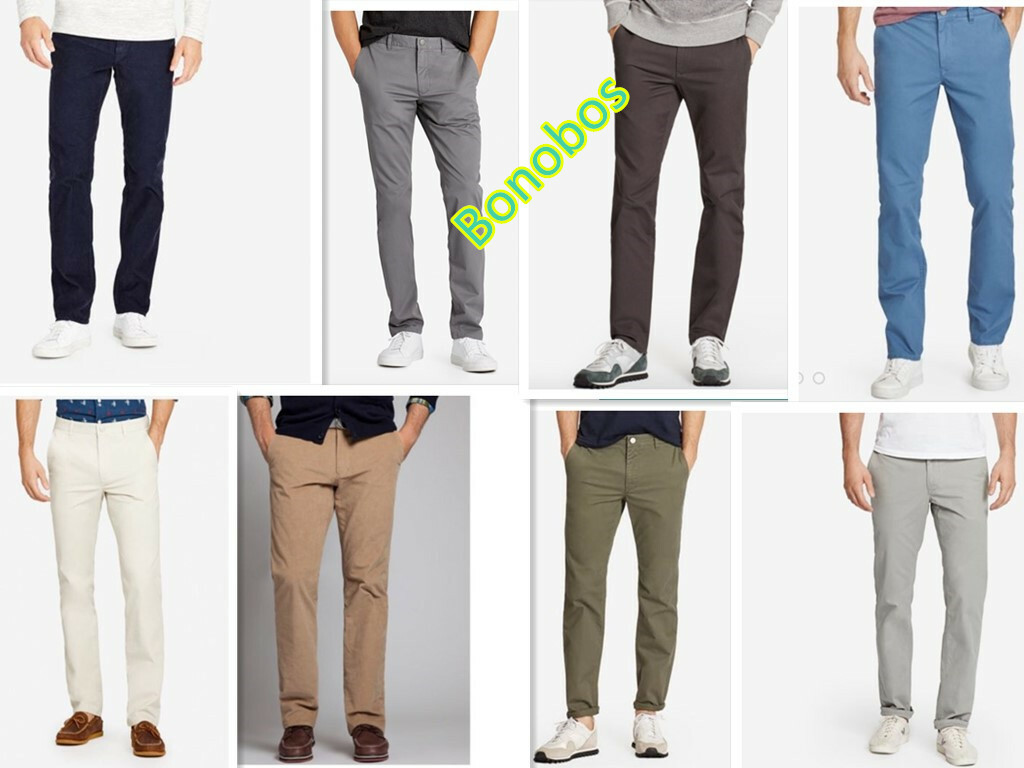 Bonobos Men's Straight Fit / Slim Fit Chinos Pants Size 34
