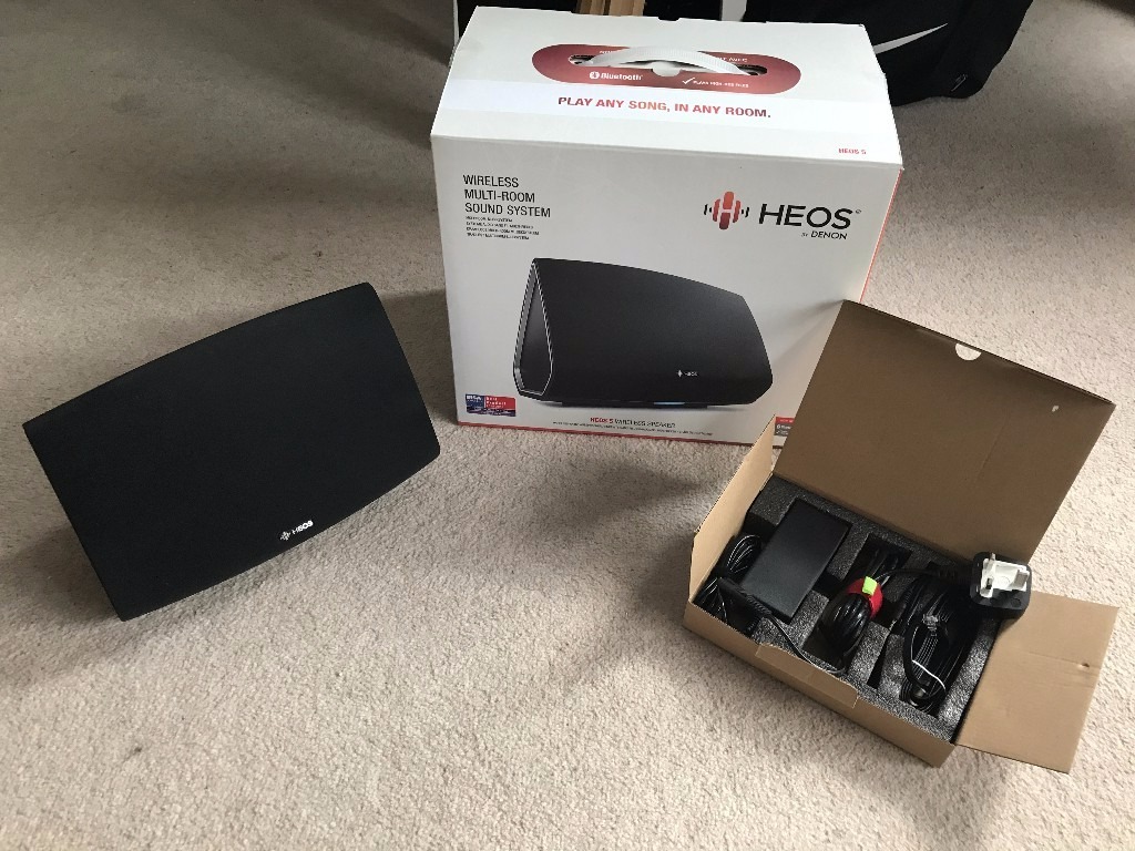HEOS 5 HS2 black RRP £349 bluetooth wifi multi room speaker in East