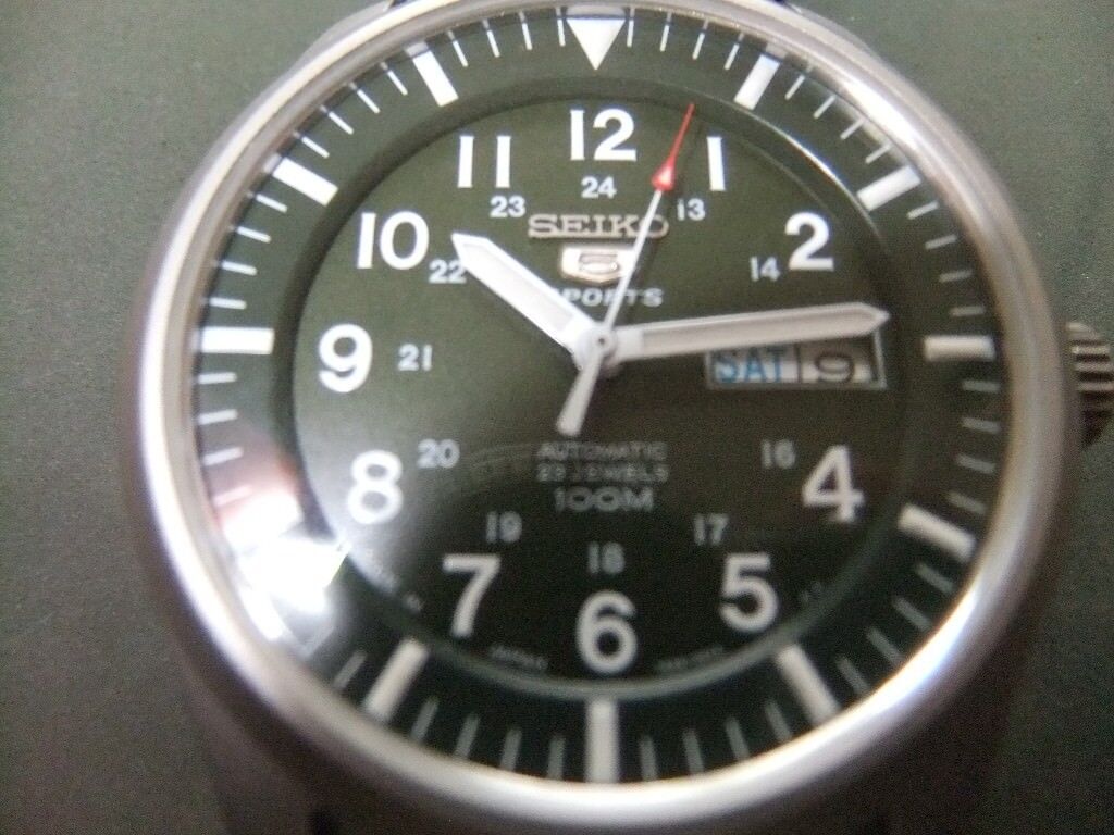 Seiko 5 sports automatic, 23 jewels, military | in Roath, Cardiff | Gumtree