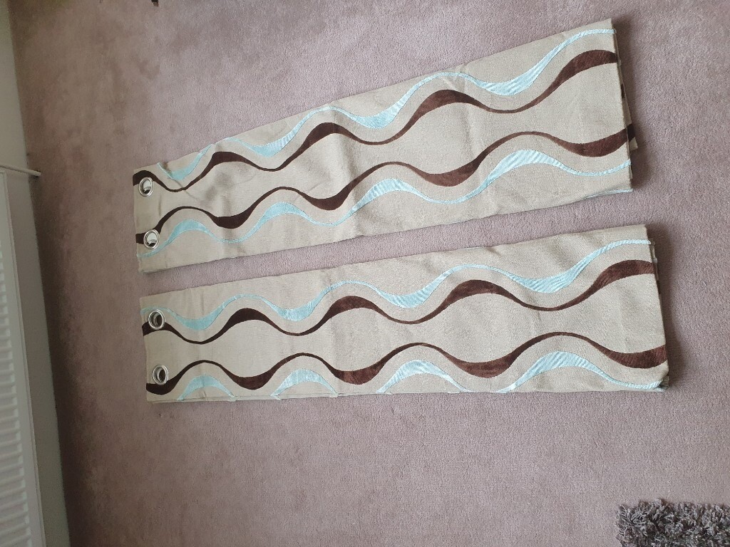 Pair of lined curtains from Dunelm. 48 x 54 inch drop in Westminster, London Gumtree