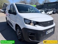 2022 Peugeot Partner White 1.5 BlueHDi Euro 6 panel van, 47,000 miles, ULEZ comp