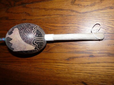 YAGUA OR BORA PERU AMAZON INDIAN RATTLE  #2