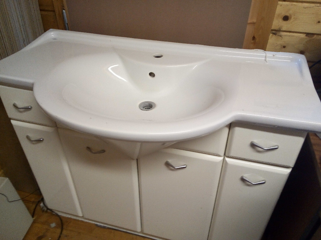 Used VANITY BATHROOM WASH BASIN with cupboard unit in Chadderton