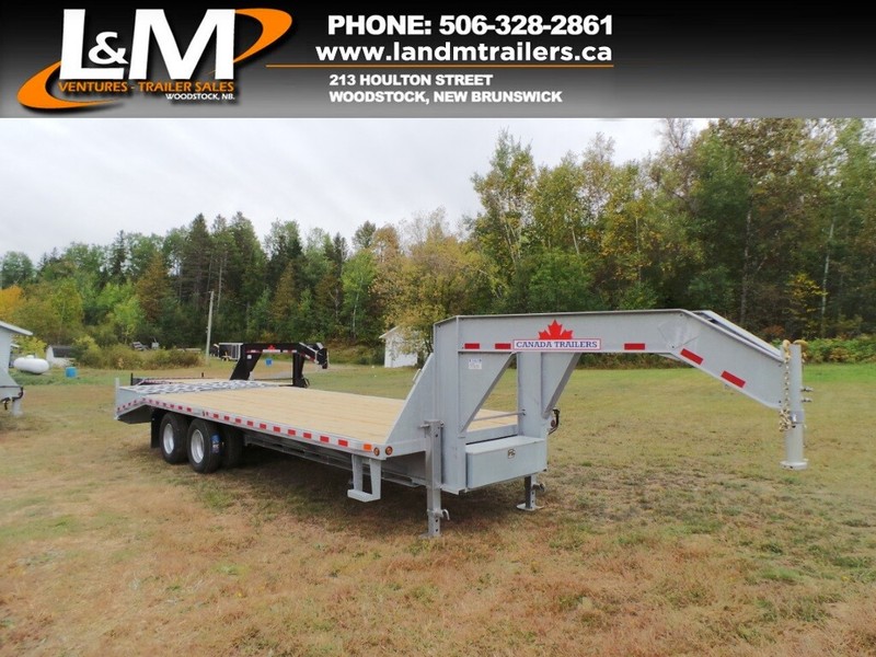 NEW 2021 CANADA TRAILERS GALVANIZED GOOSENECK EQUIPMENT TRAILER Cargo