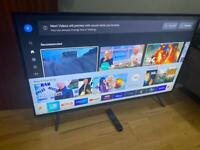55’s Samsung 4k smart tv comes with remote and cable