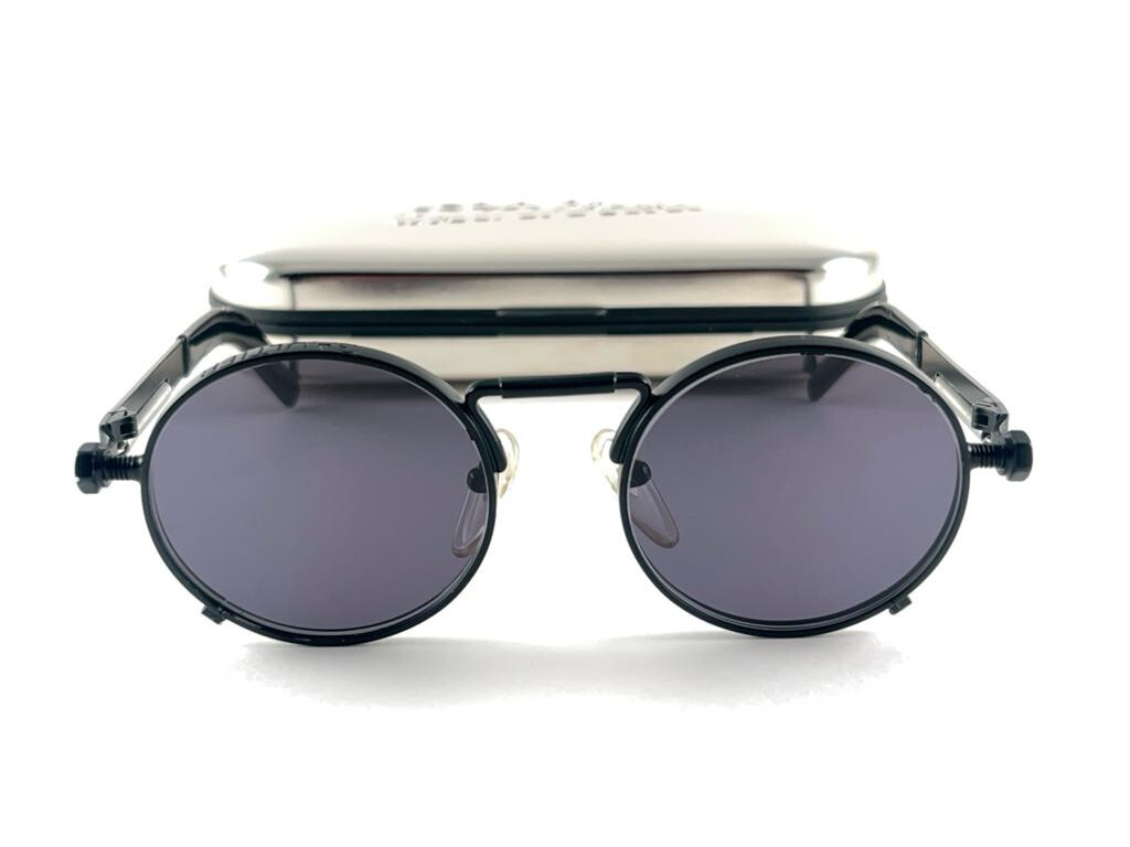 jean paul gaultier サングラス　vintage 90s 90s Jean Paul Gaultier Sunglasses 58-6202 Biker Shade Hood