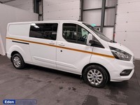 2022 22 FORD TRANSIT CUSTOM 2.0 320 ECOBLUE LIMITED CREW VAN L2 H1 * 6 SEATS * D