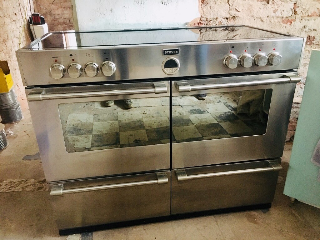 Stoves 1100E Electric Double Fan Oven, Grill & Induction Hob in