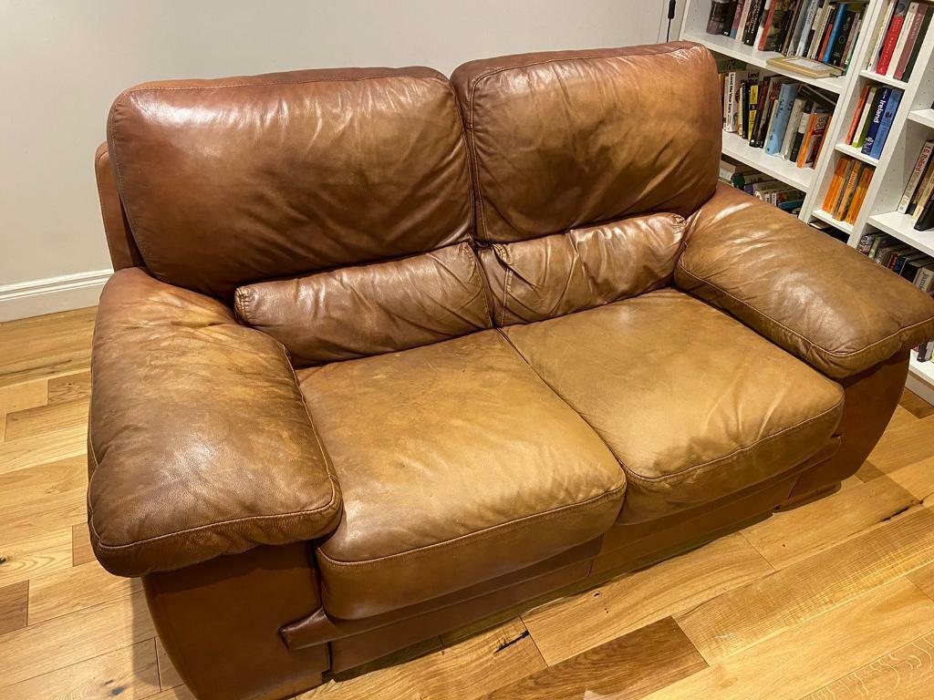 Free Used  Leather sofa  in Bangor County Down Gumtree