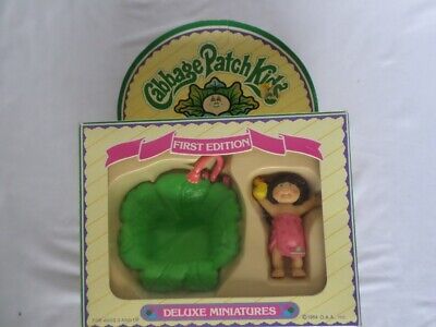 Vintage 1984 Cabbage Patch Kids Deluxe Miniatures 1st Edition Cabbage Bathtub