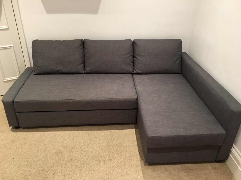 Corner Sofa Bed With Storage Friheten Skiftebo Dark Grey Baci Living Room
