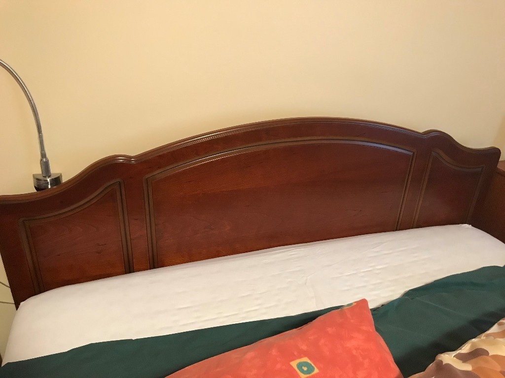 SOLID MAHOGANY HEADBOARD DOUBLE OR KINGSIZE BED in Lisburn, County