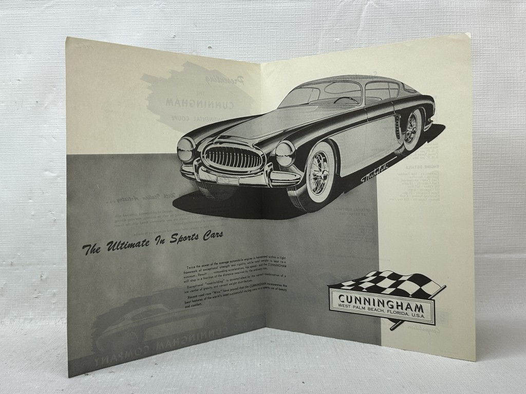 1952 Cunningham C-3 Continental Coupe ORIGINAL Sales Brochure