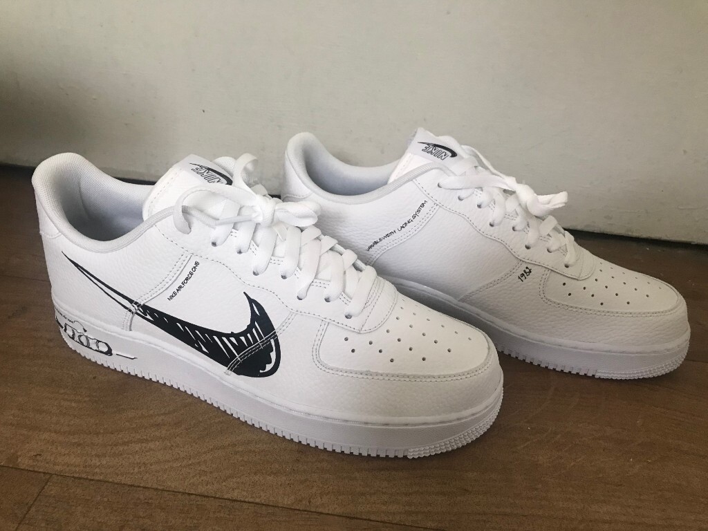 *RARE* Nike Air force 1 Scribble Utility White Size 10 | in Camden, London | Gumtree