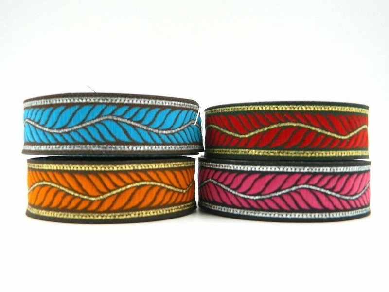 1m Jacquard Borte   22mm Breit   (Art Nr 22132)