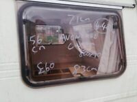 Avondale custom Caravan front offside window