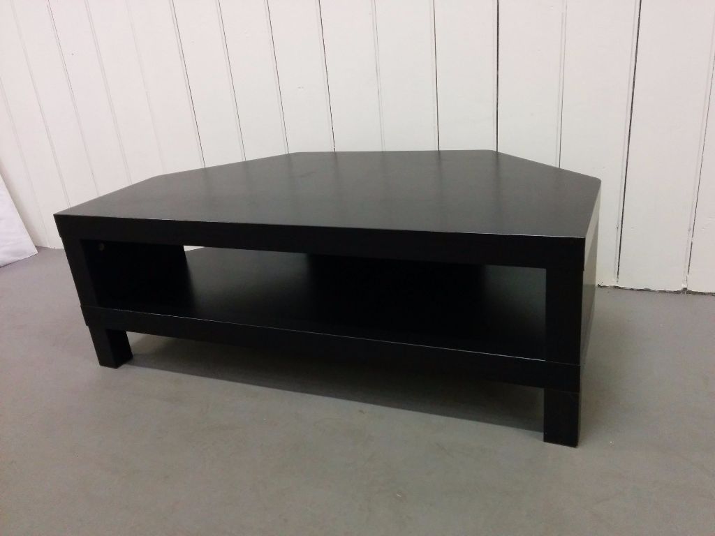  IKEA  black corner  TV  stand  bench good condition in 