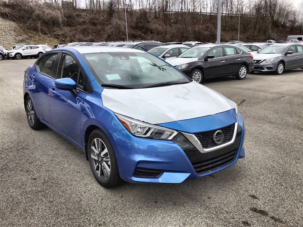 Electric Blue Metallic Nissan Versa With 12 Miles Available Now! New