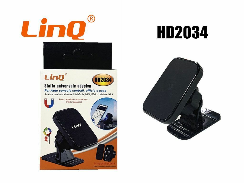 Staffa Base Supporto Scrivania Tavolo Per Smartphone Magnetico Linq Hd2034