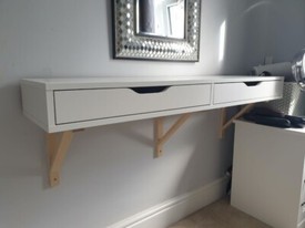 Ikea Black Desk With Drawers Cupboard In Sheffield South Yorkshire Gumtree