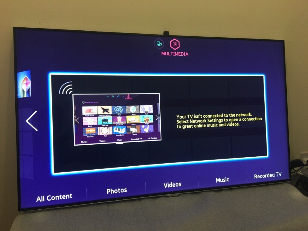 Samsung 46 inch ultra slim LED 3D Smart TV with Camera, wifi, miracast