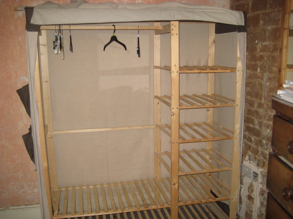 Large Canvas And Wood Wardrobe In Frome Somerset Gumtree